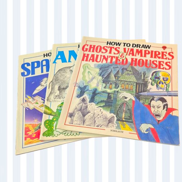 Vtg How to Draw book lot - Picture 1 of 10